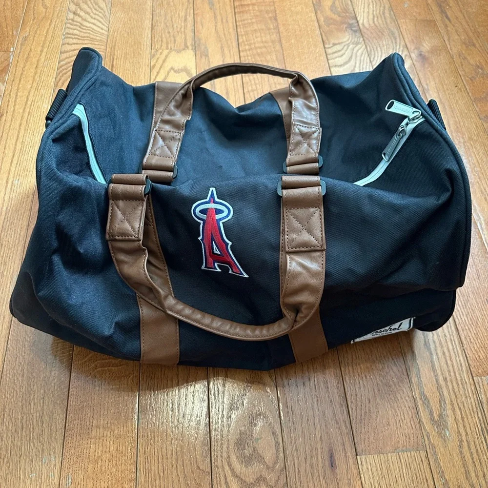 herschel los angeles angels duffle bag